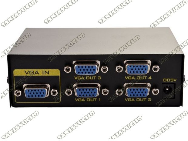 &+  SPLITTER VGA 4 PUERTOS